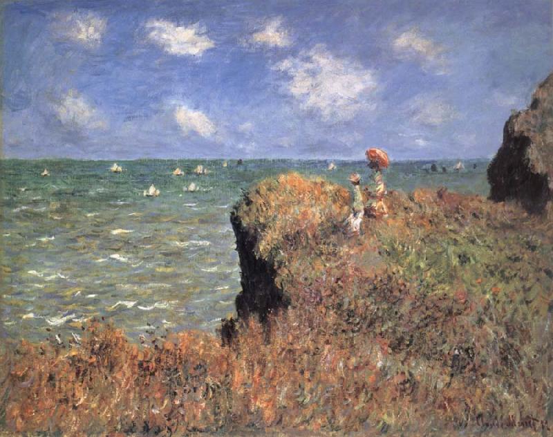 Claude Monet The Cliff Walk,Pourville oil painting image